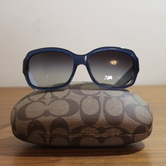 COACH EMMA DESIGNER HC8001 5056/11 BLUE EYEGLASSES FRAMES 57-17-135 - Picture 5 of 11